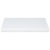 Shower Niche Shelf Bright White Stone Tile Bullnose Edge 